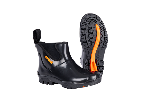 SHOVA BLACK CHELSEA ANKLE GUMBOOT