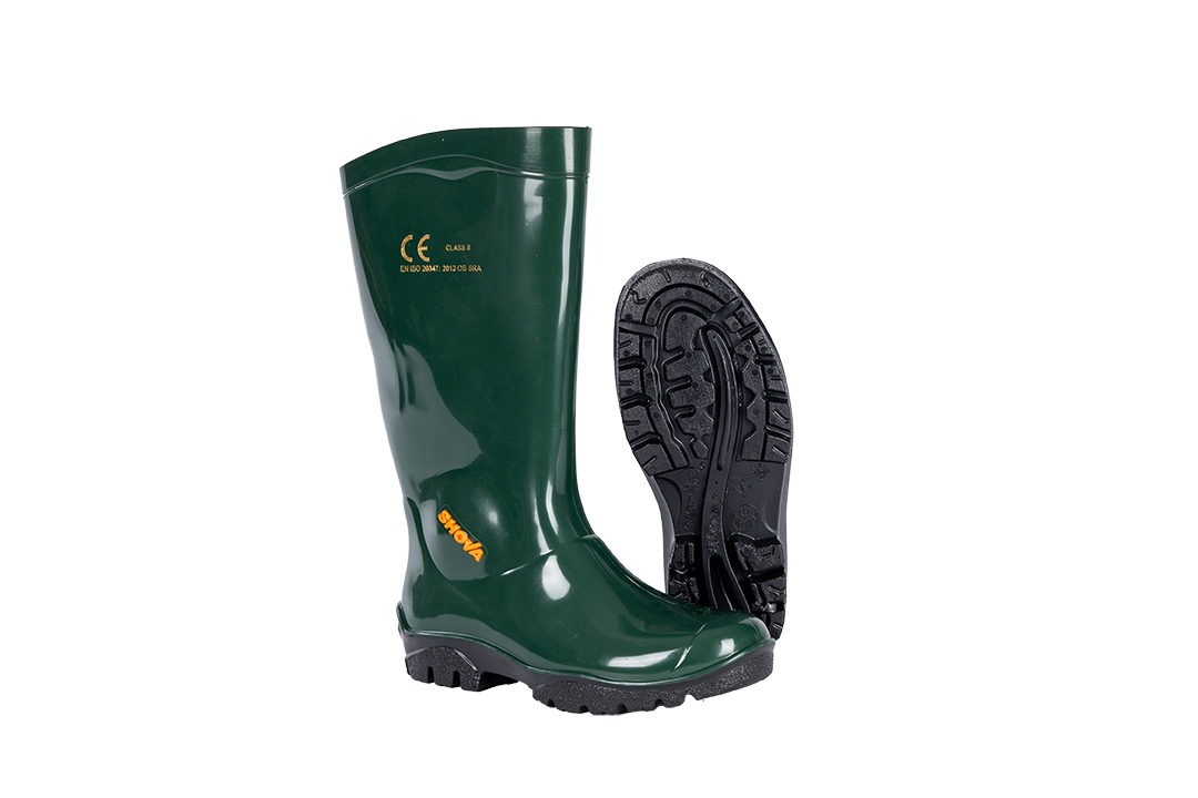 SHOVA GREEN BLACK GUMBOOT - OCCUPATIONAL USE