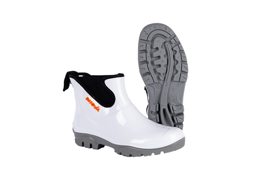 SHOVA WHITE CHELSEA ANKLE GUMBOOT