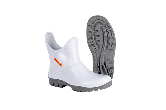 SHOVA WHITE GREY FISHING GUMBOOT